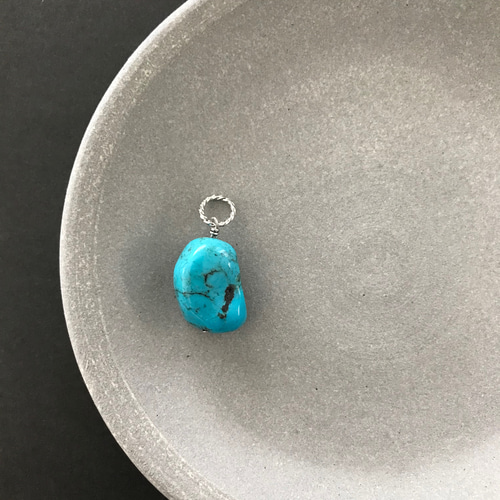 オーダーメイド 天然石ターコイズのペンダントトップ オーダーメイド 天然石ターコイズのペンダントトップ オーダーメイド