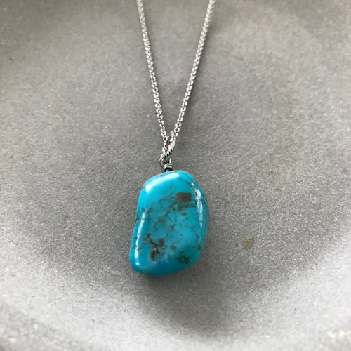 再販］大粒の天然ターコイズ♚ペンダントトップ ペンダントトップ m.y.