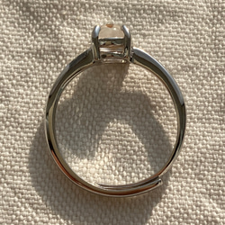 No.1？(^^) 5mm ゴールデンルチルクォーツ　ロジウムコーティングシルバー925 フリーサイズリング　指輪　 9枚目の画像