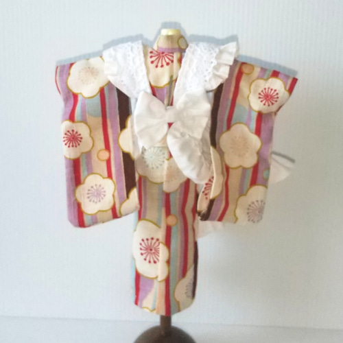 送料無料】22cmドール レトロカフェのエプロンセット(赤) リカちゃん