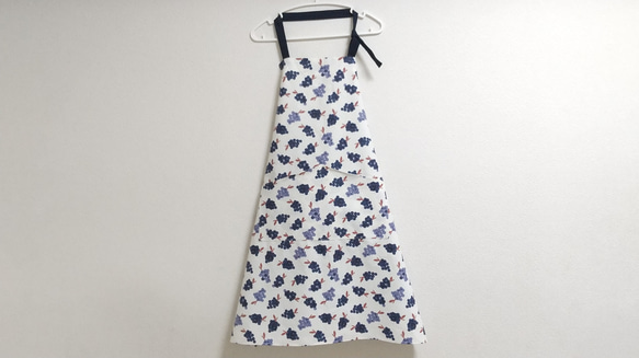 葡萄 サイズ・タイプが選べる 大人用エプロン 5枚目の画像