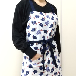 葡萄 サイズ・タイプが選べる 大人用エプロン 9枚目の画像