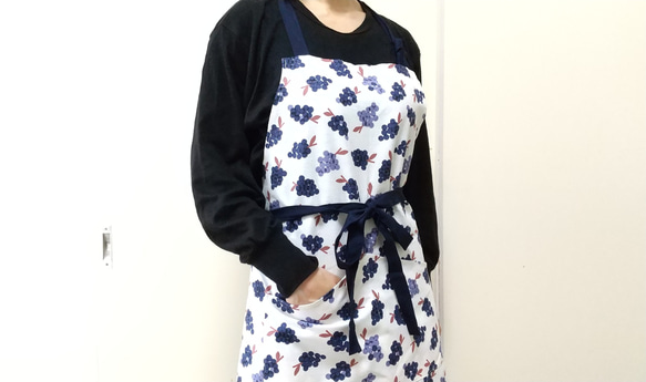 葡萄 サイズ・タイプが選べる 大人用エプロン 9枚目の画像