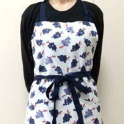 葡萄 サイズ・タイプが選べる 大人用エプロン 1枚目の画像