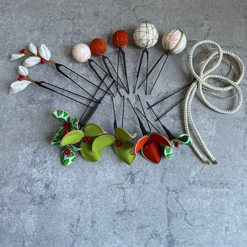 花と玉かんざしの髪飾り 和装 成人式 卒業式 かんざし Kuiim