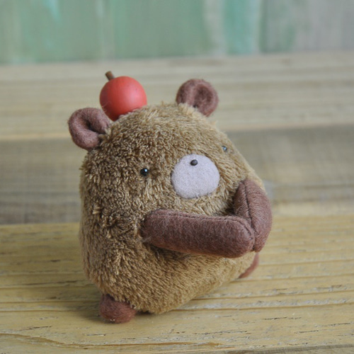 受注製作】テディベア ぬいぐるみ ミニチュア 麦わら帽子