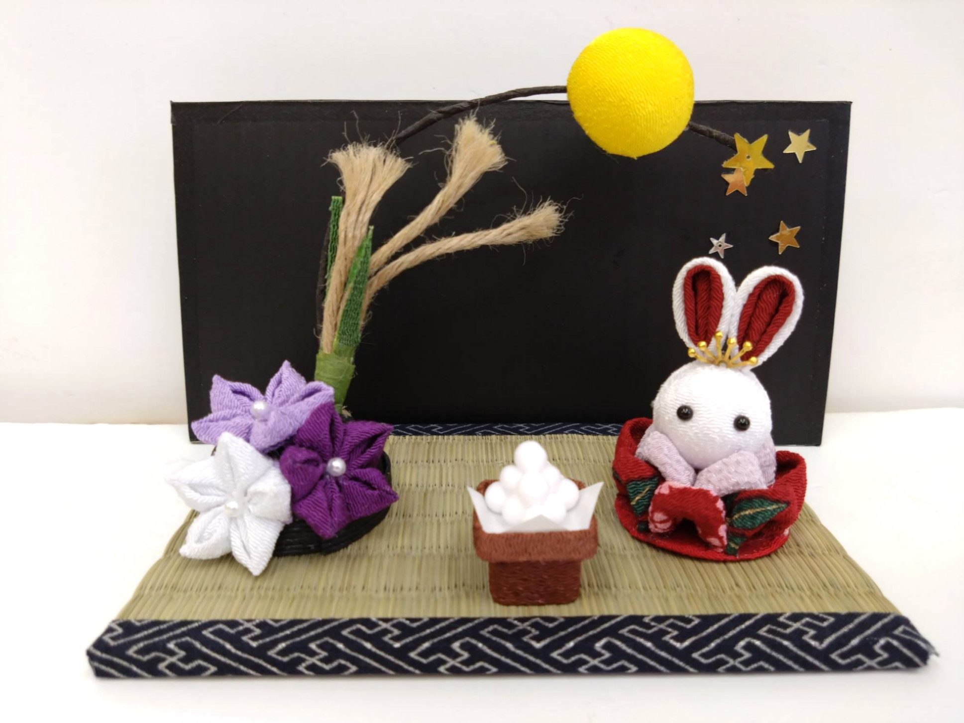 郵送買取 新品5台以上送料無料キャンペーン中！！  お月見 かぐや姫 ちりめん細工 季節の彩り秋 その他インテリア その他