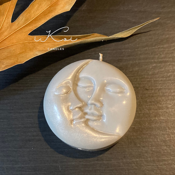 煌めく全14カラー【ムーン＆サン(月と太陽)キャンドル】100％天然ソイワックス インテリア おしゃれ 韓国 海外 キャンドル・キャンドル