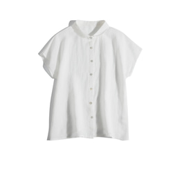 夏  4色  レディース ラミー シャツ  半袖 シャツ   開襟 シャツ  カジュアル シャツ 1枚目の画像