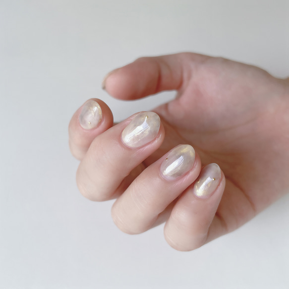 ネイルチップニュアンスカフェラテくまちゃん962専用 ネイルチップニュアンスカフェラテくまちゃん962 - メルカリ
