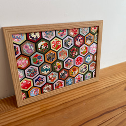 美品　和紙張り絵（張り絵）　　☆お買い得 美品 和紙張り絵（張り絵） ☆お買い得 押絵ごよみ・一月（春着