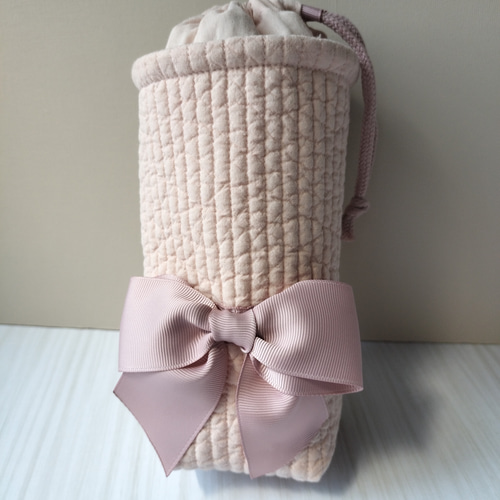 リボン柄保冷保温カバーセット