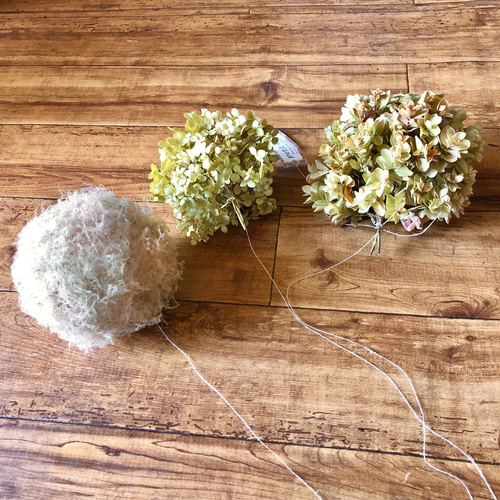 紫陽花フライングボール*・゜゜・*:.。..。.:*・ フライングフラワーボールの作り方【Hanging flower ball