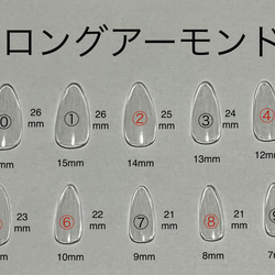 【送料無料】ネイルチップ　付属付き 2枚目の画像