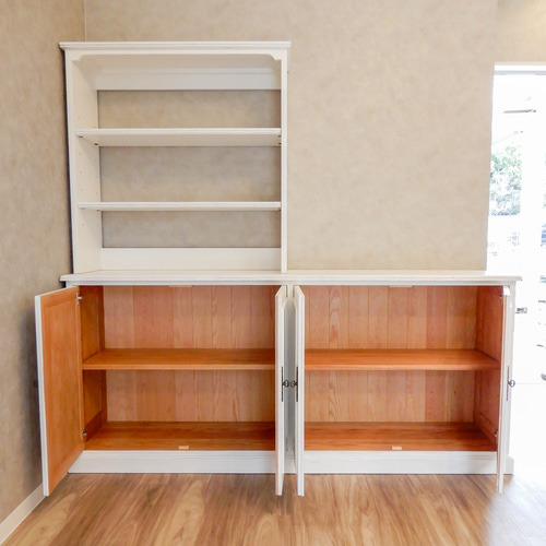 オークアンティークキャビネットW1800 フランスアンティーク家具