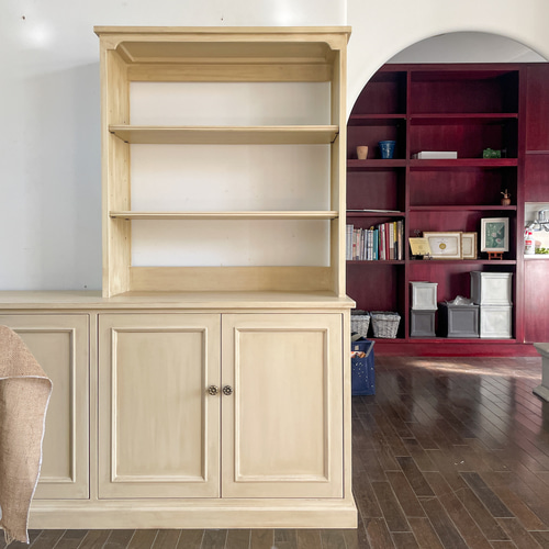 オークアンティークキャビネットW1800 フランスアンティーク家具