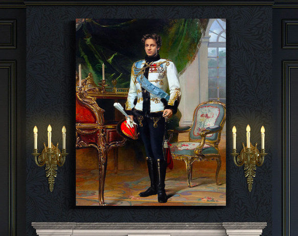 【オーダーメイド】写真からカスタムロイヤルキング天皇皇帝油絵スタイルの肖像画一点物 似顔絵 イラスト彼氏夫の贈り物誕生日 【オーダーメイド】写真からカスタムロイヤルキング天皇皇帝油絵スタイルの肖像画一点物 イラスト彼氏夫の贈り物誕生日 C1235321825(9555円)