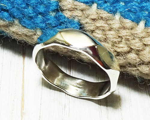 Octagonal Sv Ring【LL】【受注製作】八角形 シルバーリング