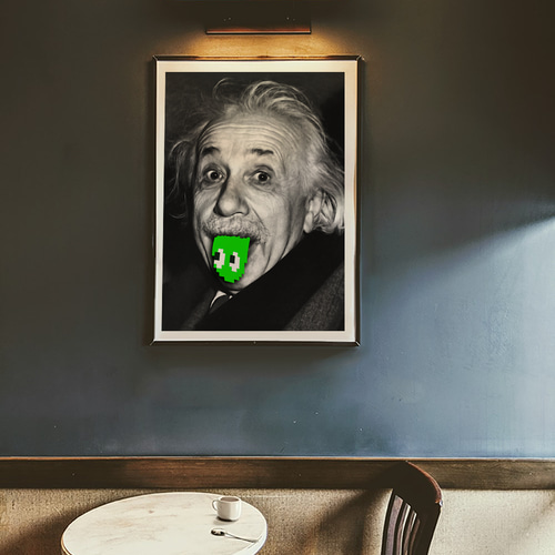 未額装　アインシュタイン　ポスター　apple Apple Think Different Poster - Albert Einstein 24 x 36 by Steve