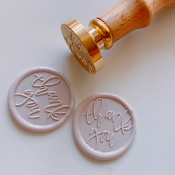 Wax stamp /thank you スタンプヘッド 1枚目の画像