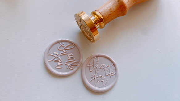 Wax stamp /thank you スタンプヘッド 1枚目の画像