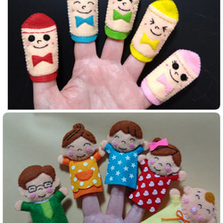 すもも様オーダー品　バナナの親子　ピッピとチッチ　指人形　パペット にわのことり ピッピとチッチの通販 by しぃ 休止中｜ラクマ