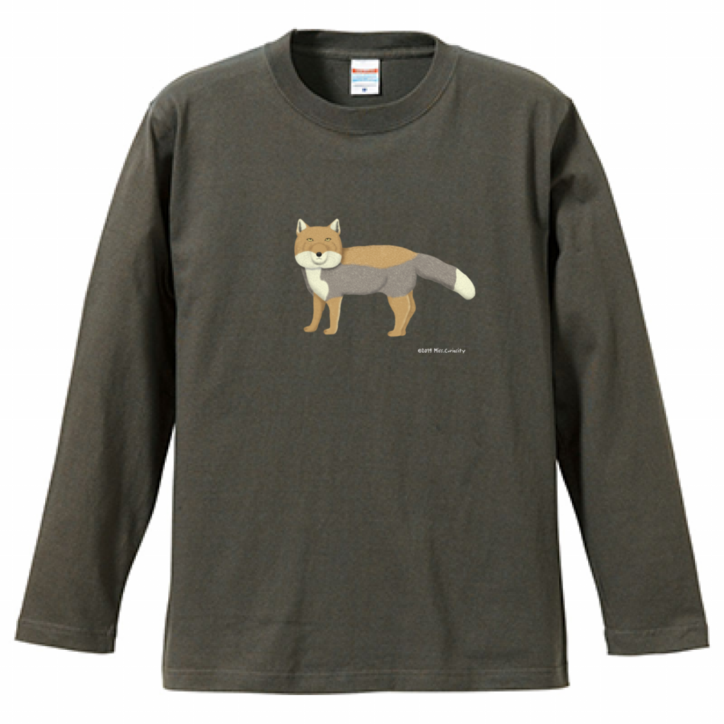 長袖Tシャツ　スナギツネ