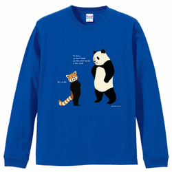 長袖Tシャツ　パンダとレッサーパンダ 2枚目の画像