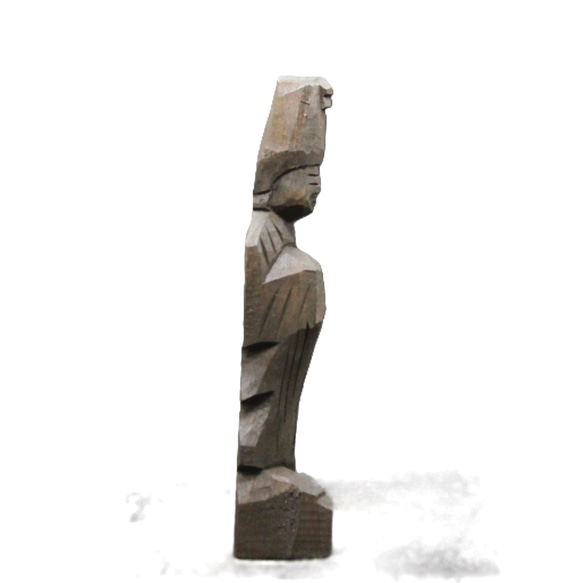 馬頭観音（14cm bt4419） 仏像 円空仏 摸刻 木彫 5枚目の画像