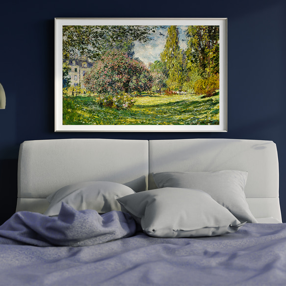 ミッドセンチュリー Claude Monet Park Monceau / インテリアポスター 海外アート / 5174 6枚目の画像