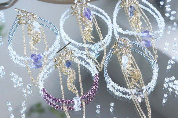 【Himalayan Quartz,Diamond,3-way Abundance Bracelet(A/B/C)】 7枚目の画像