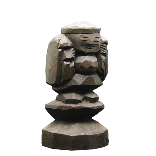 大黒天（14cm dk3557）仏像 円空仏 摸刻 木彫 彫刻 円空工房クリーマ店