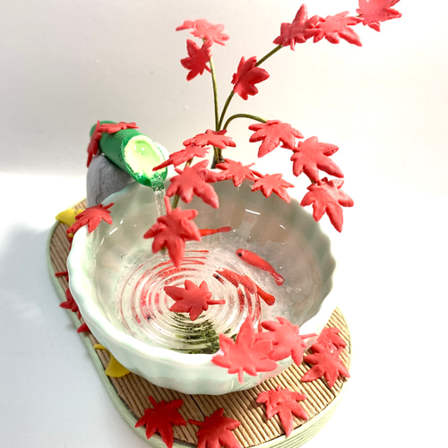 樹脂金魚 3D金魚 アート 数量限定 めだか 「輝/もみじ」 岐阜県