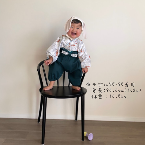 期間限SALE】ベビー袴 ベビー着物 ハンドメイド 和柄 被布ベスト 期間限SALE】ベビー袴 ベビー着物 ハンドメイド 和柄 被布ベスト