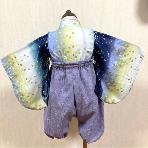 期間限SALE】ベビー袴 ベビー着物 ハンドメイド 和柄 被布ベスト 期間限SALE】ベビー袴 ベビー着物 ハンドメイド 和柄 被布ベスト