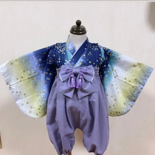 期間限SALE】ベビー袴 ベビー着物 ハンドメイド 和柄 被布ベスト 期間限SALE】ベビー袴 ベビー着物 ハンドメイド 和柄 被布ベスト