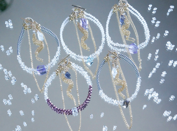 【Himalayan Quartz,Diamond,3-way Abundance Bracelet(D/E)】 3枚目の画像