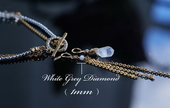 【Himalayan Quartz,Diamond,3-way Abundance Bracelet(D/E)】 9枚目の画像