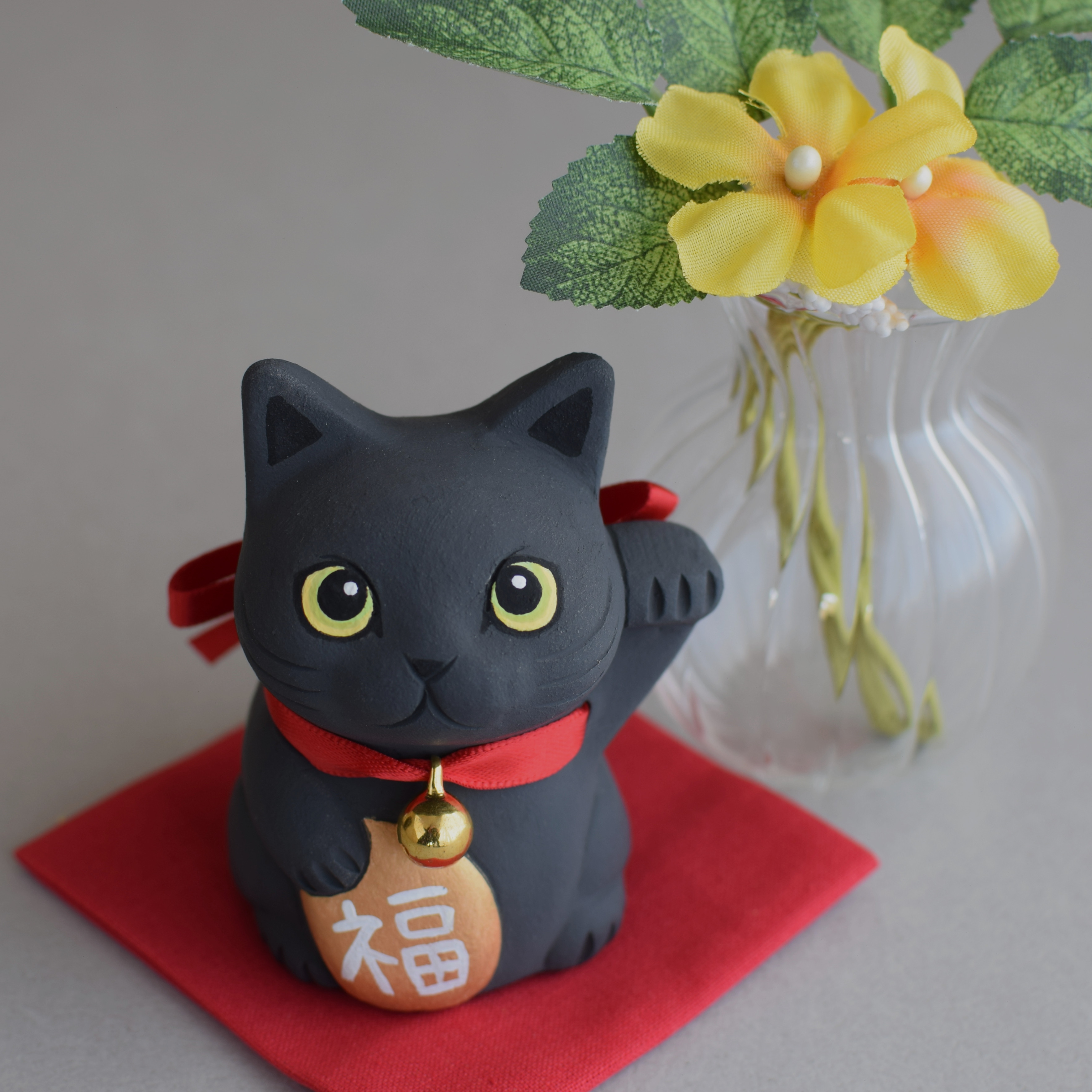 福を呼ぶ 招き猫デザイン エコバッグ（和日和エコバッグ (招き猫 