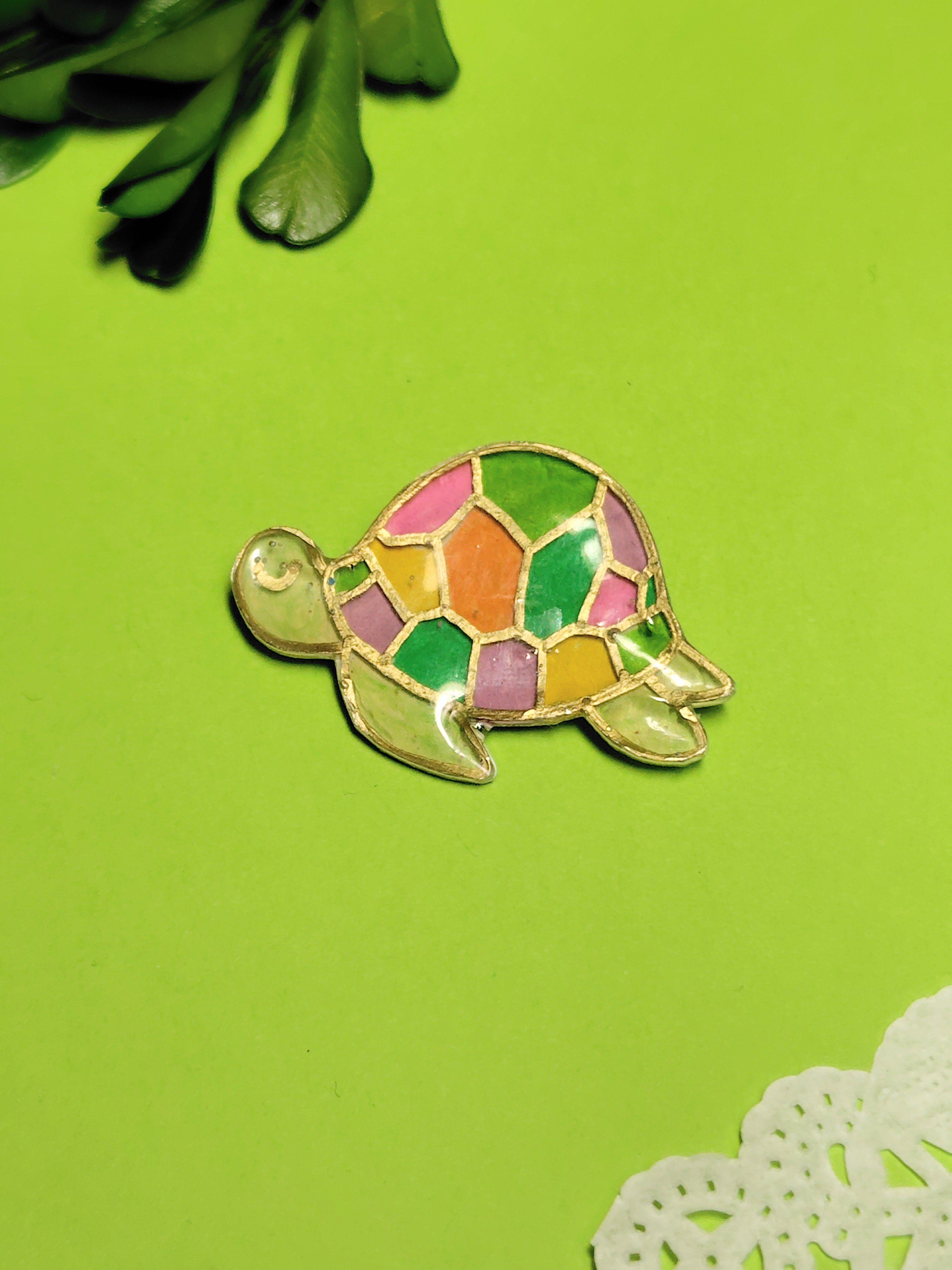 ステンドグラスランプ 象亀型 アロマ海亀 の2点 ステンドグラス用品