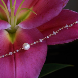 【14KGF】W/G Diamond,Himalayan Quartz Abundance Bracelet 3枚目の画像