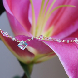【14KGF】W/G Diamond,Himalayan Quartz Abundance Bracelet 9枚目の画像
