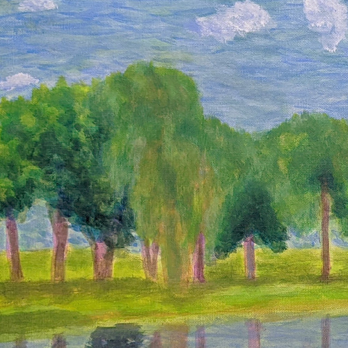 いにしえの夏景 額装 油彩画原画（F10） 絵画 yko 通販 16399394