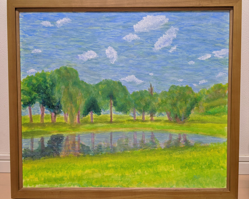 いにしえの夏景 額装 油彩画原画（F10） 絵画 yko 通販 16399394