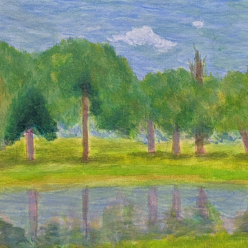 いにしえの夏景 額装 油彩画原画（F10） 絵画 yko 通販 16399394