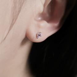 925純銀 菱形 紫水晶 爪鑲 轉珠 鎖珠 耳環 耳夾 免費送禮包裝 第6張的照片