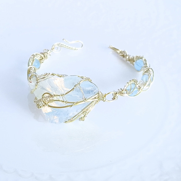 心海_蛋白石與海藍寶手環｜Archangel 系列 第1張的照片