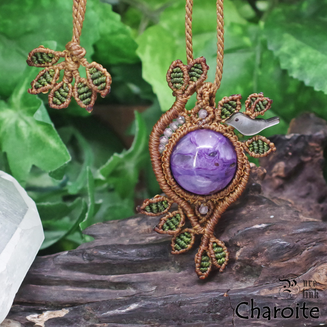 魅惑する癒しの紫魔石『チャロアイト/エンジェルシリカ』生命の樹 