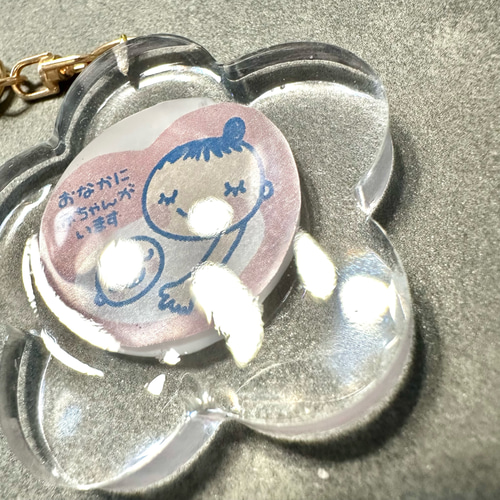 マタニティマーク(クリア) マタニティロゼット 母子手帳ケース