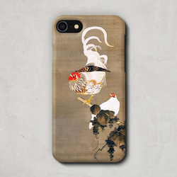 スマホケース / 伊藤 若冲「葡萄双鶏図」 iPhone 全機種対応 動物 花 日本画 和 和柄 浮世絵 レトロ 個性的 3枚目の画像